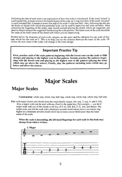 Guitar Scale Dictionary Qwikguide