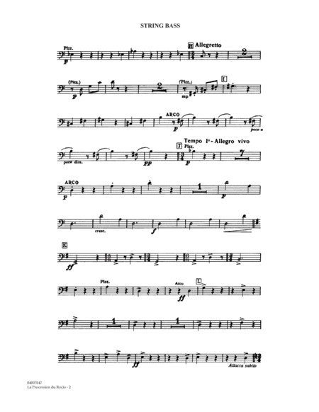 La Procession du Rocio (arr. Alfred Reed) - String Bass