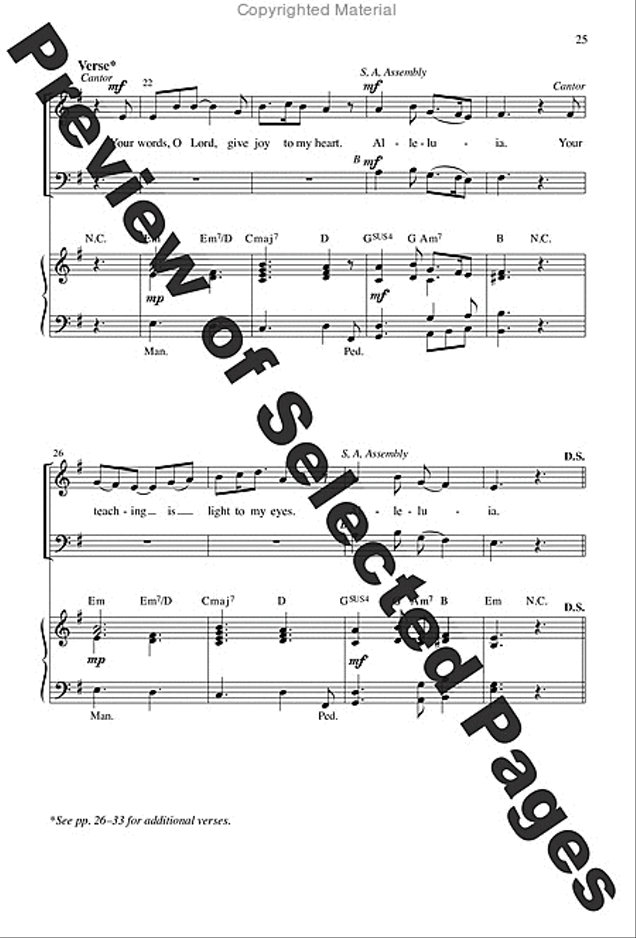 Mass of the Angels and Saints - Choral / Accompaniment Edition 3-Part scores gallery preview page 16