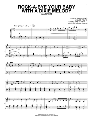 Rock-A-Bye Your Baby With A Dixie Melody [Jazz version] (arr. Phillip Keveren)