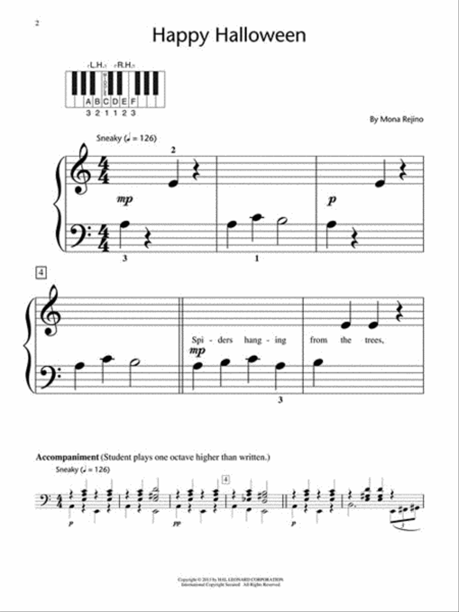 Happy Halloweeen – Level 1 Piano Method scores gallery preview page 2