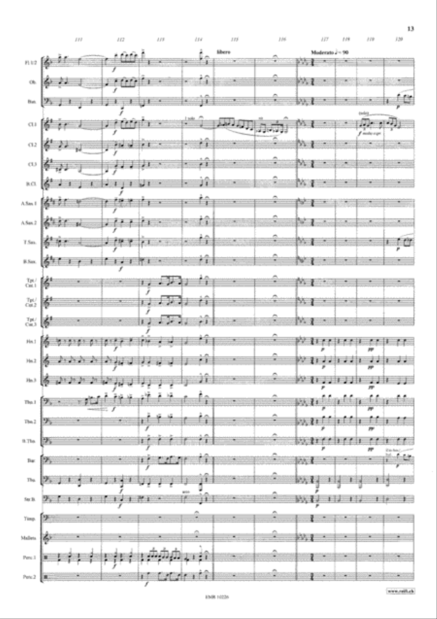 Die Zirkusprinzessin Concert Band scores gallery preview page 14
