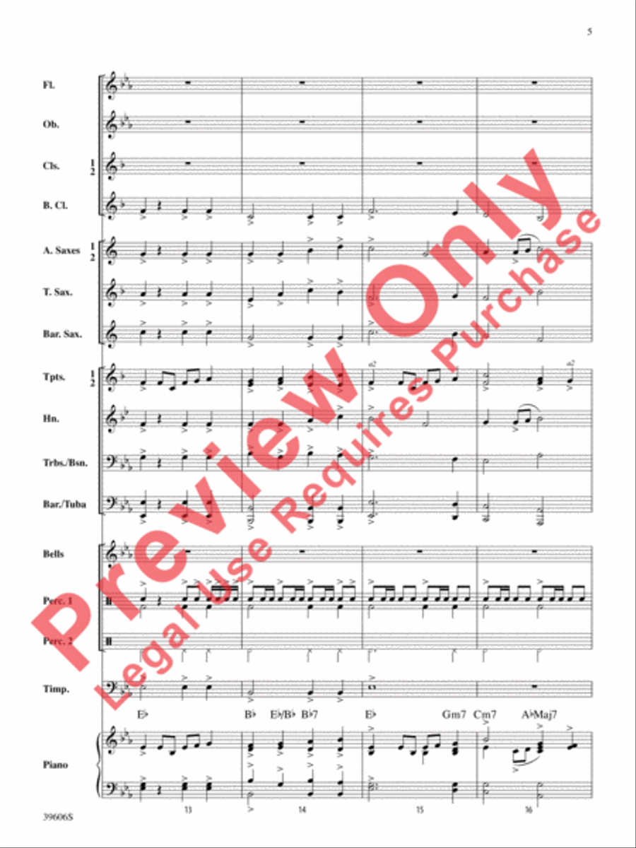 Call to the Heroes Concert Band scores gallery preview page 6