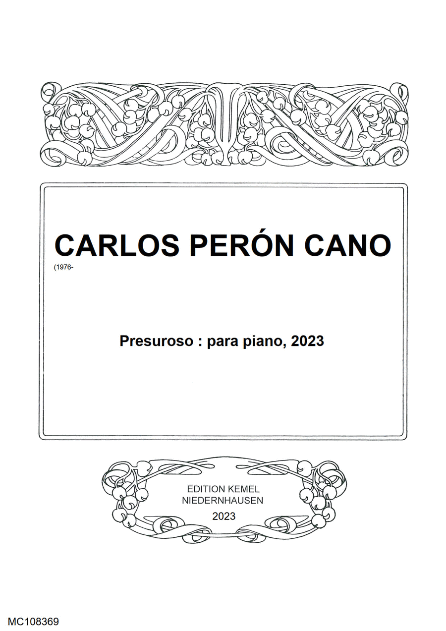 Presuroso Piano Solo scores gallery preview page 1