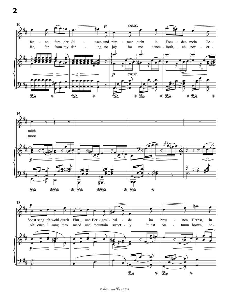 Im Herbst, by Robert Franz, in b minor Voice scores gallery preview page 4