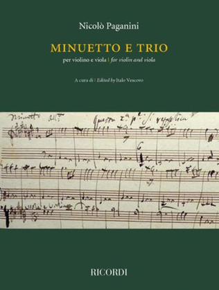 Book cover for Minuetto and Trio