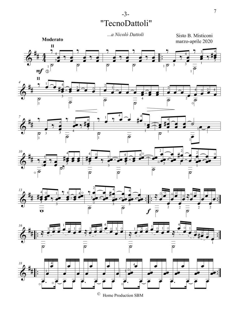 TecnoDattoli TecnoDattoli Acoustic Guitar scores gallery preview page 1
