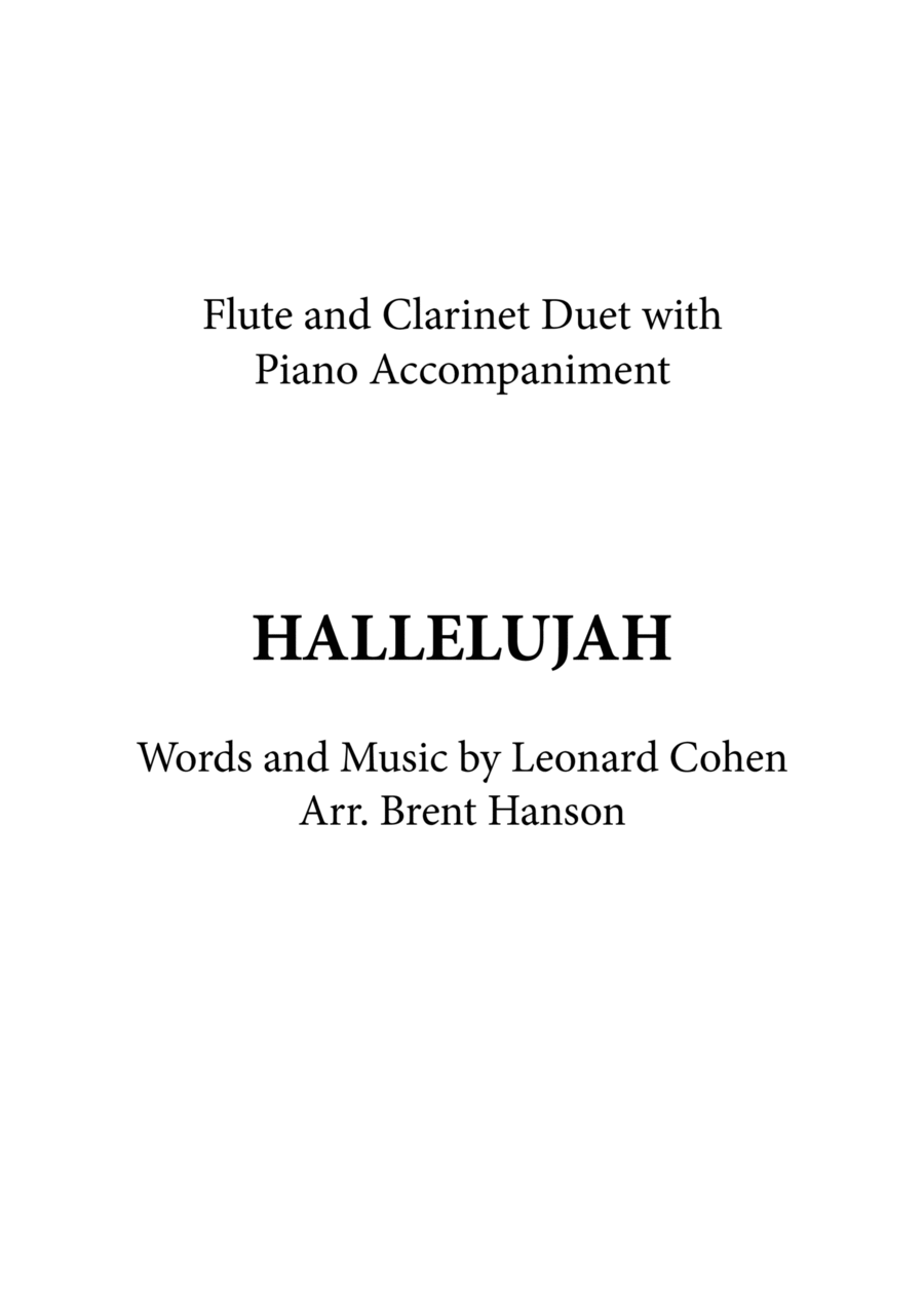 Hallelujah Woodwind Duet scores gallery preview page 1