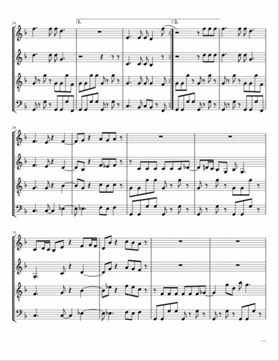 My Sharona Woodwind Quartet scores gallery preview page 4