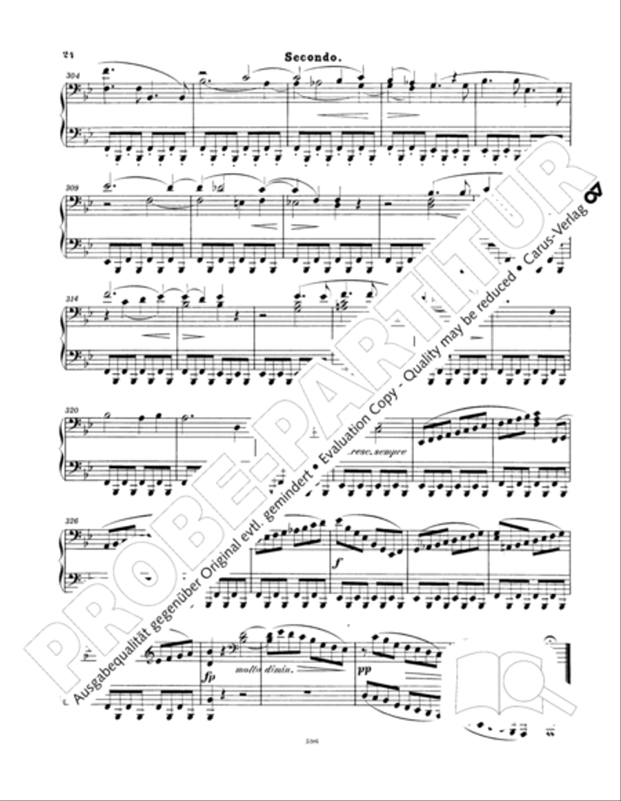 Ein Deutsches Requiem (German Requiem) Piano Duet scores gallery preview page 33
