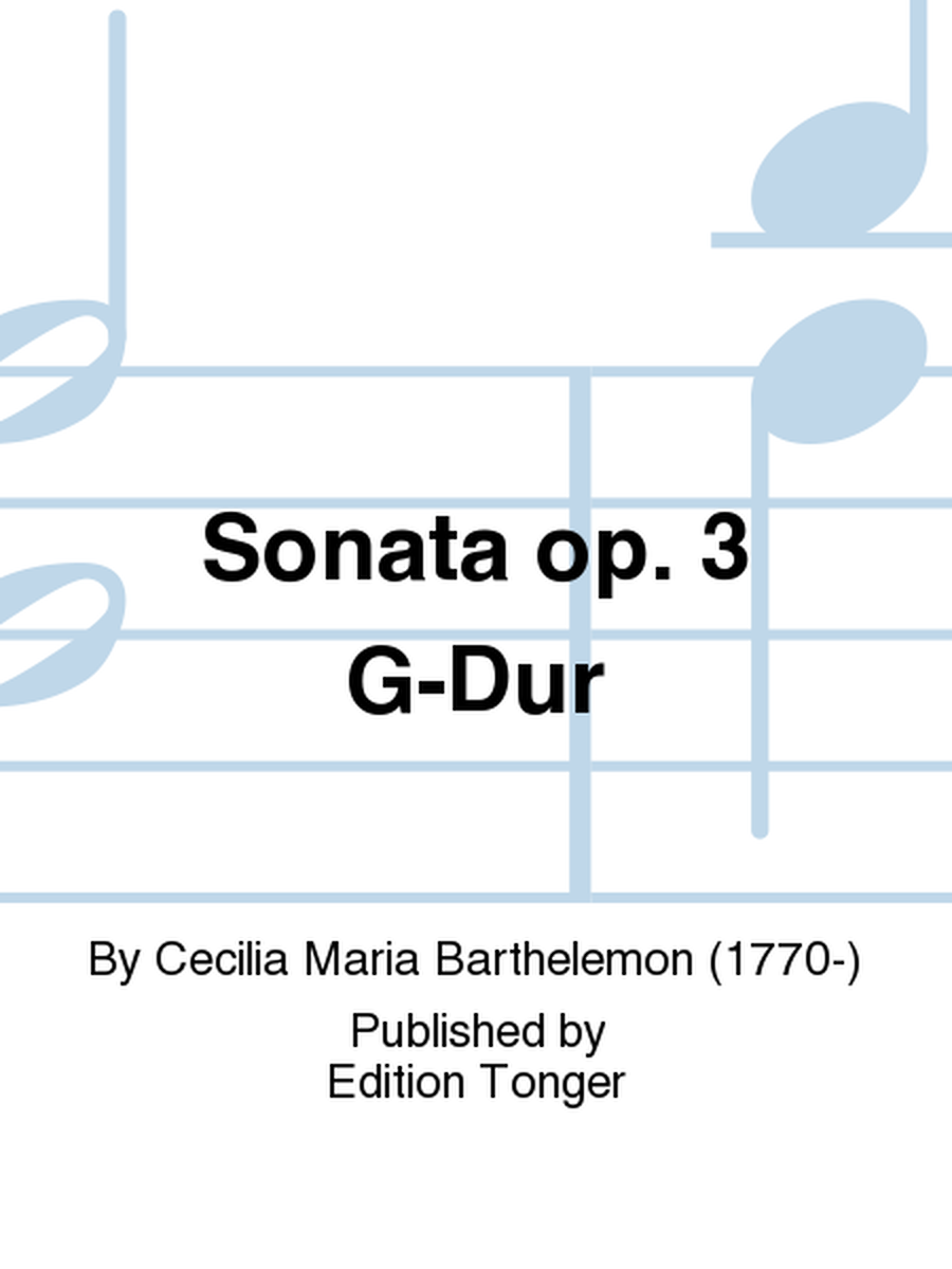 Sonata op. 3 G-Dur