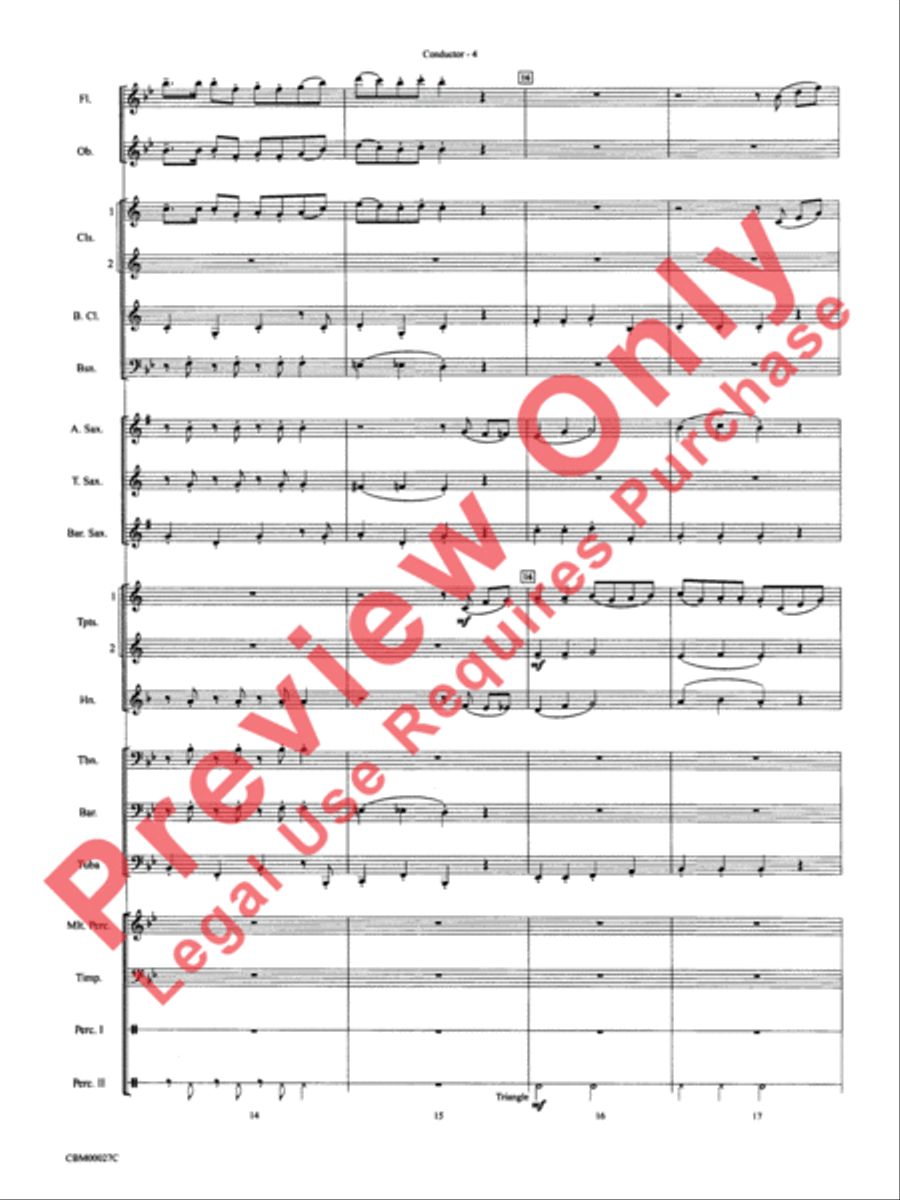 How the Grinch Stole Christmas Concert Band scores gallery preview page 7