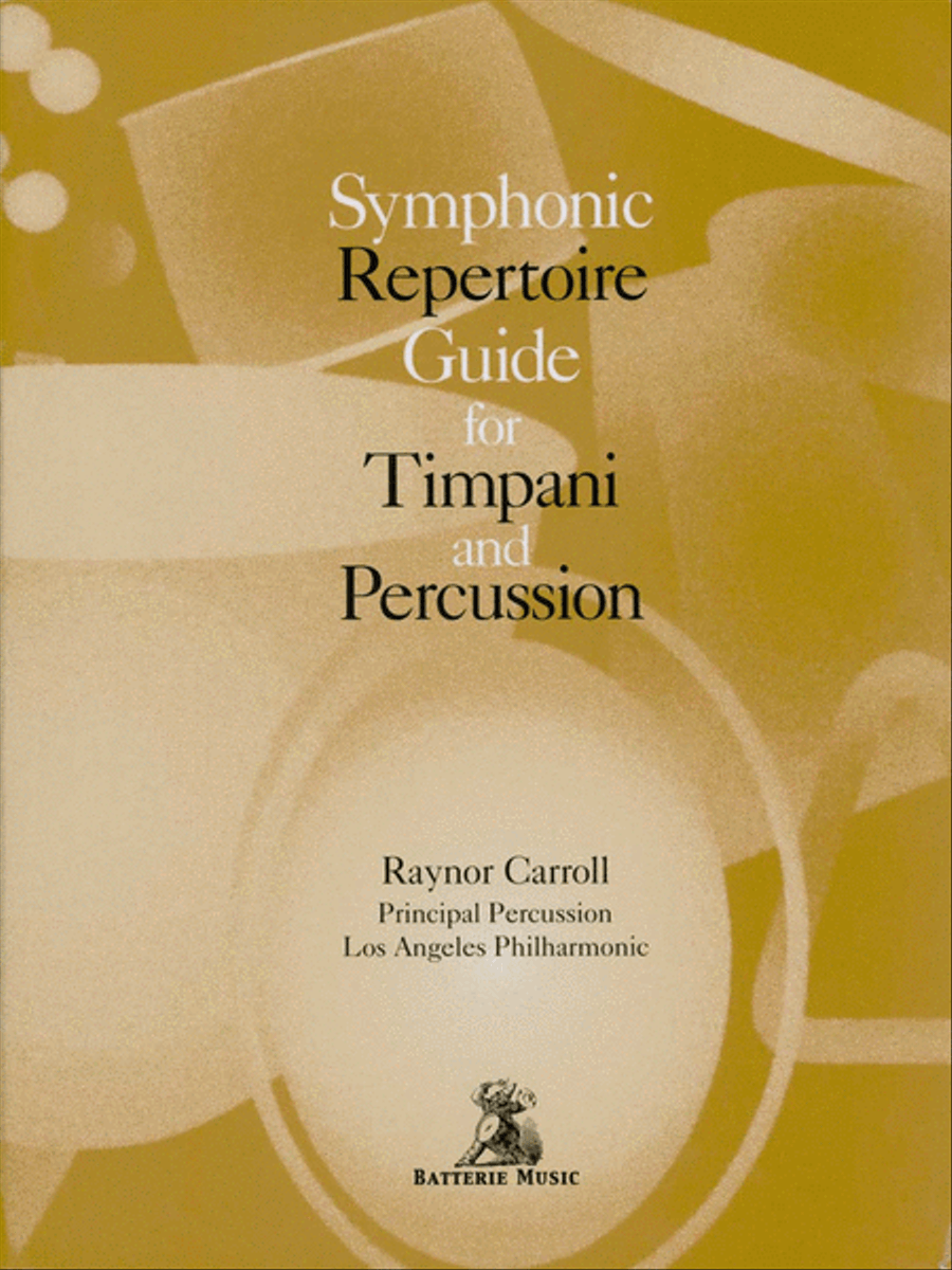 Symphonic Repertoire Guide for Timpani and Percussion Percussion scores gallery preview page 1