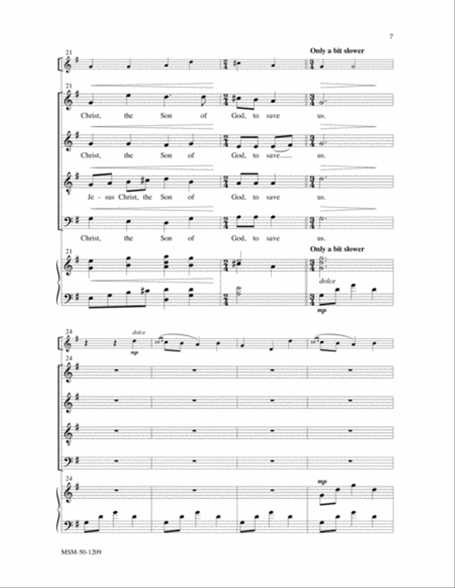 Let Our Gladness Have No End Divisi scores gallery preview page 5