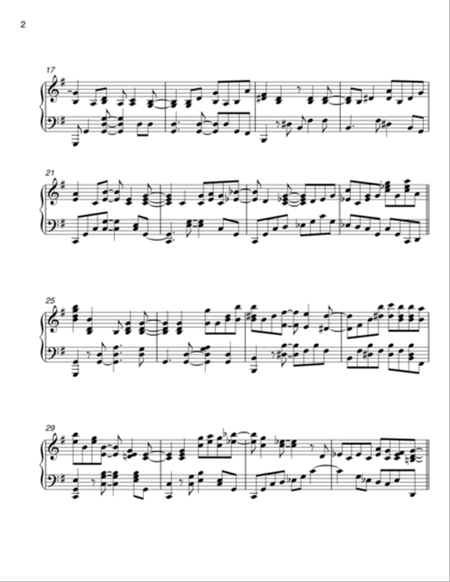 Creep Piano Solo scores gallery preview page 3