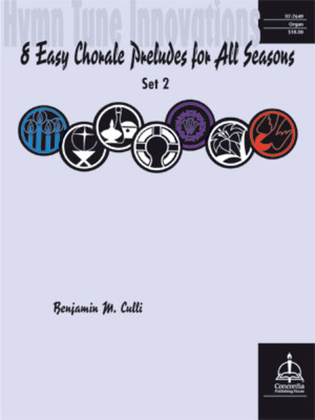 Book cover for Hymn Tune Innovations: Eight Easy Chorale Preludes for All Seasons, Set 2