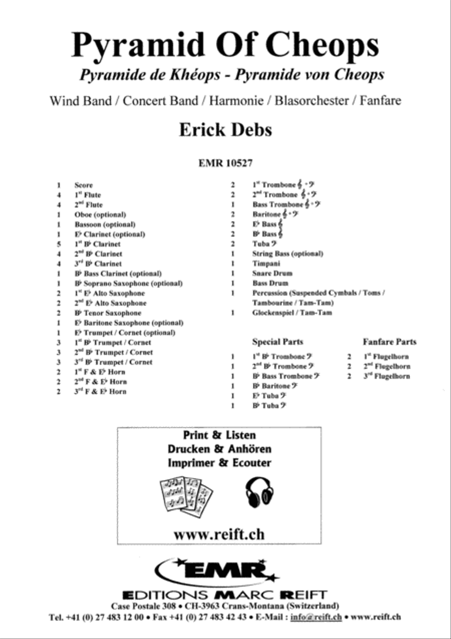 Pyramid Of Cheops Concert Band scores gallery preview page 2
