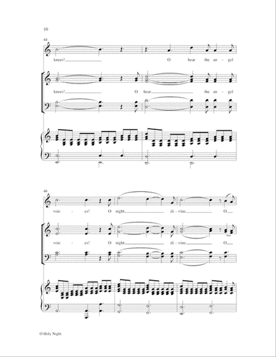 O Holy Night O Holy Night 4-Part scores gallery preview page 11