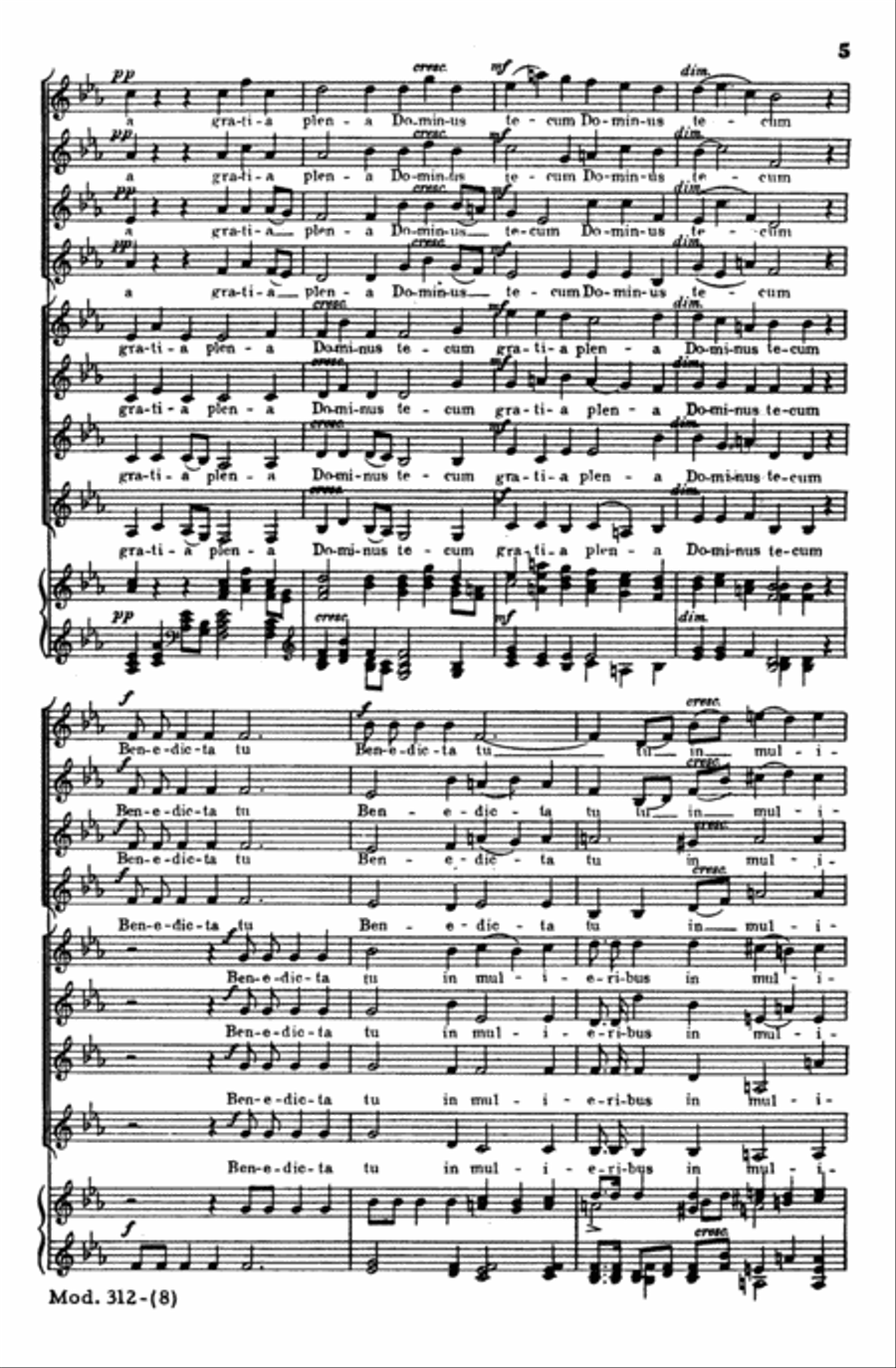Ave Maria Women's Choir scores gallery preview page 5