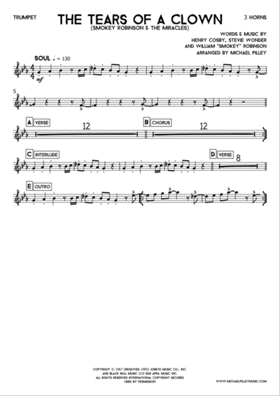The Tears Of A Clown Small Ensemble scores gallery preview page 2