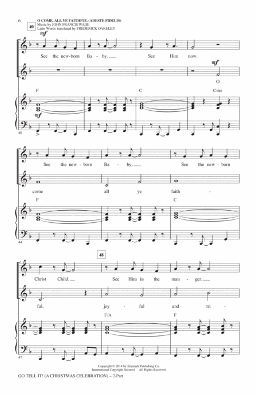 Go Tell It On The Mountain 2-Part scores gallery preview page 5
