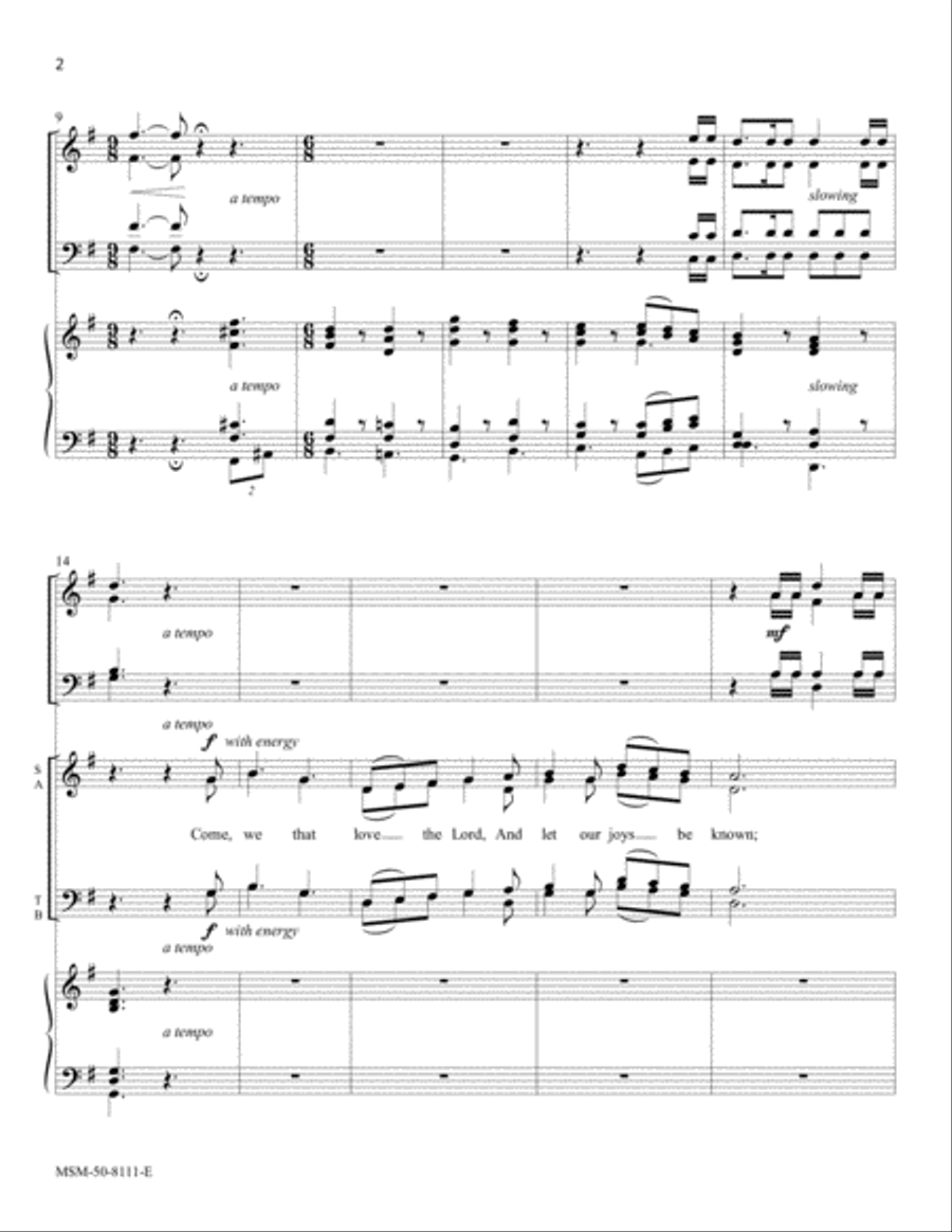 Marching to Zion Choir scores gallery preview page 3