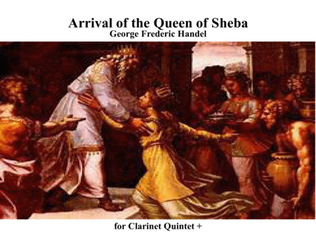 Book cover for Arrival of the Queen of Sheba for Clarinet Quintet +
