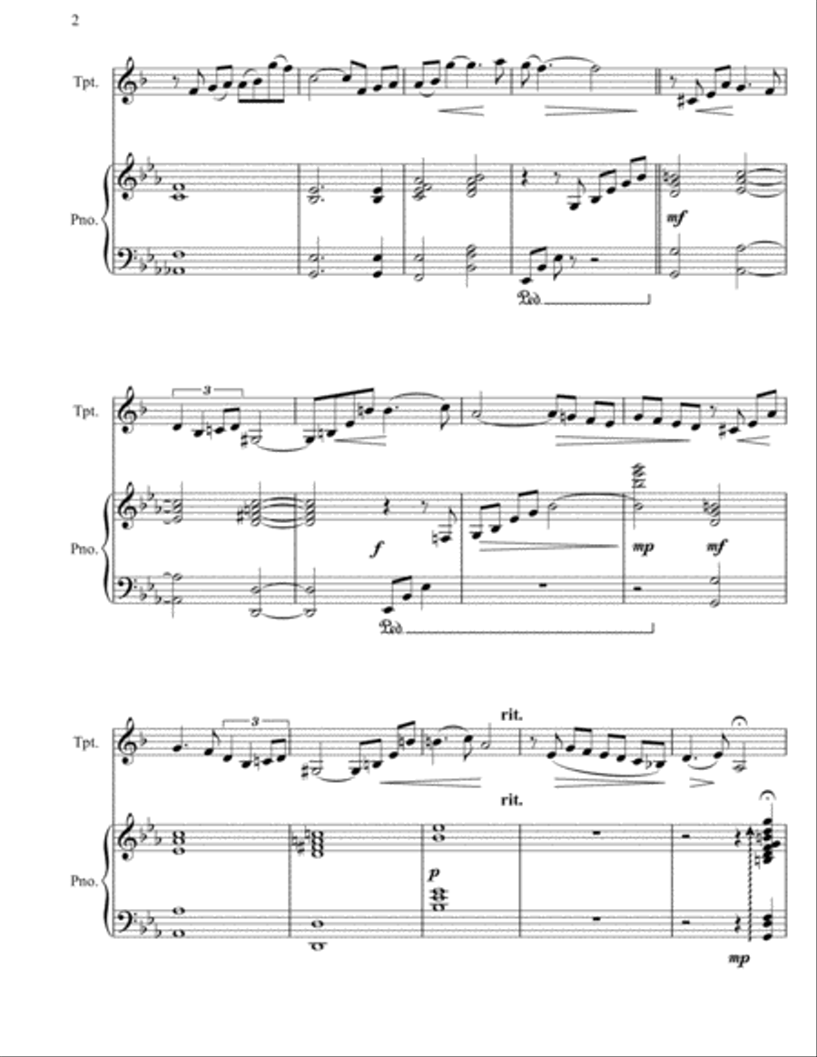 Reflections -Trumpet Trumpet Solo scores gallery preview page 3