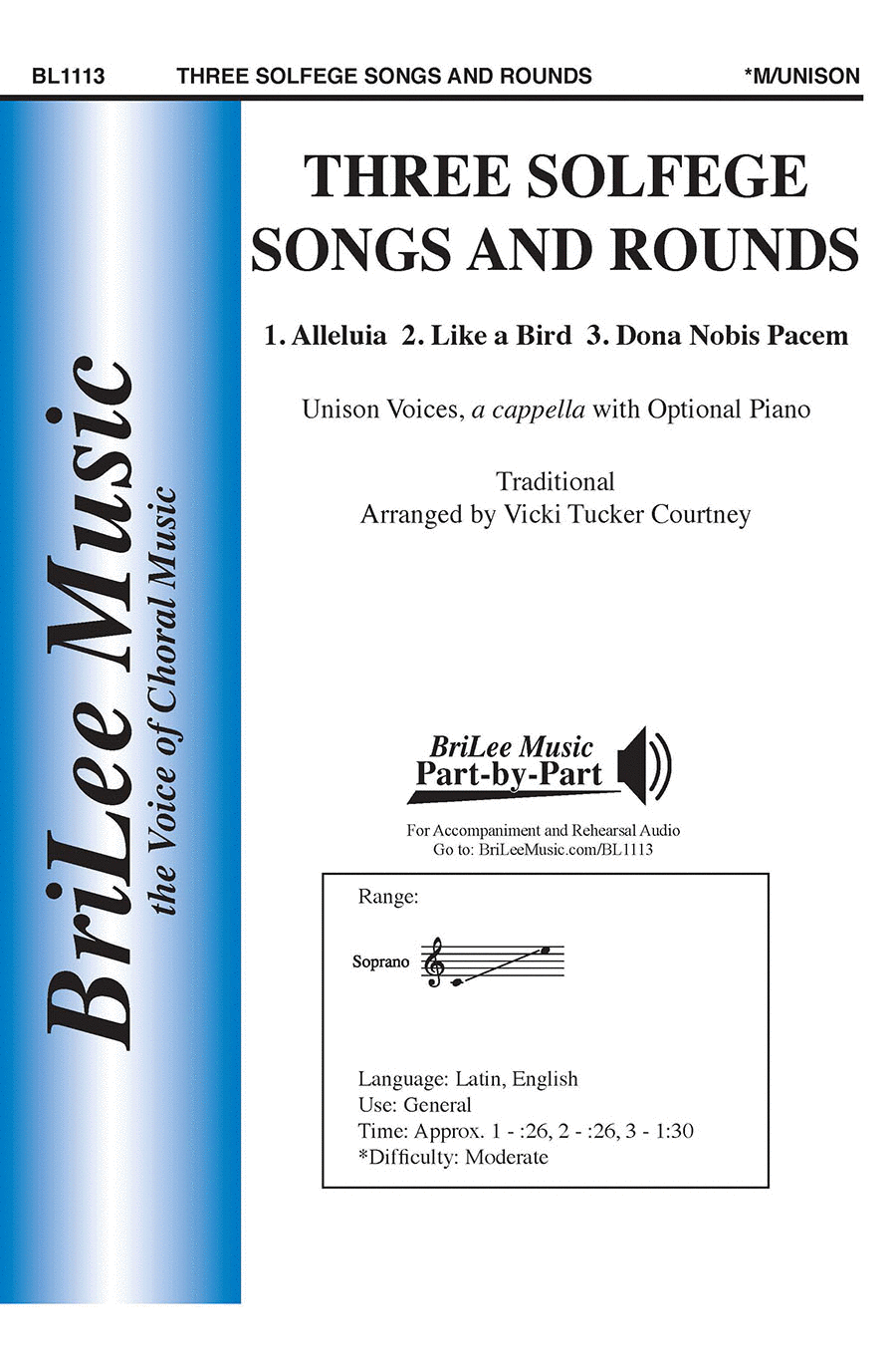 Three Solfege Songs and Rounds Choir scores gallery preview page 1