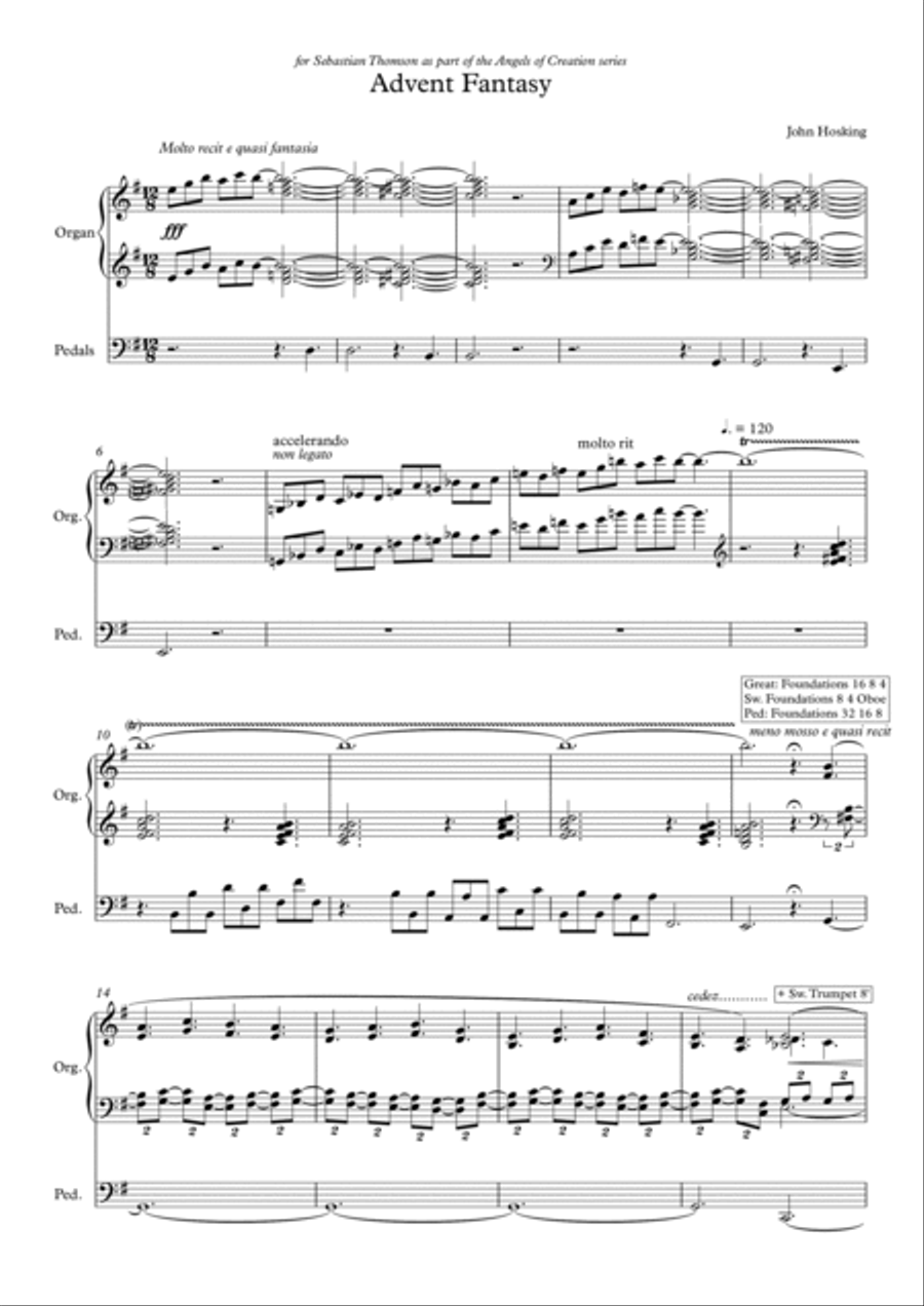 Advent Fantasy Organ Solo scores gallery preview page 2
