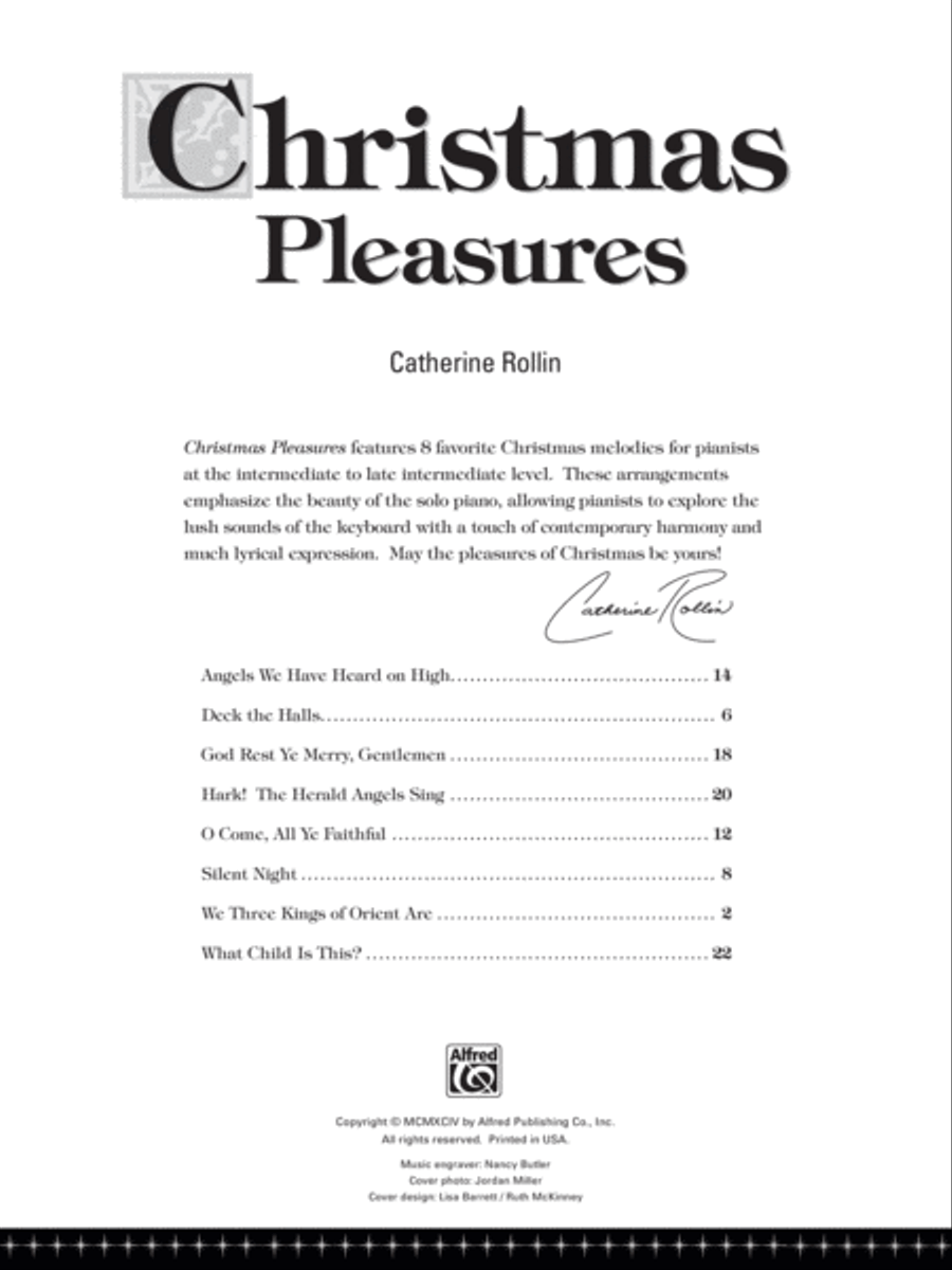 Christmas Pleasures Christmas Pleasures Piano Solo scores gallery preview page 5