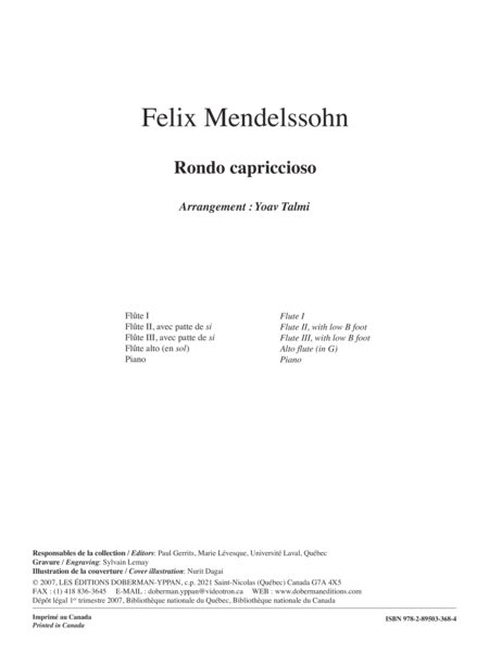 Rondo capriccioso (4 fl. / pno)