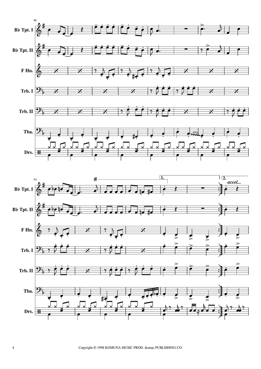 Bubamara (main Version) Brass Ensemble scores gallery preview page 4