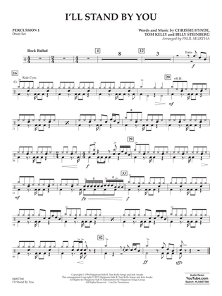 I'll Stand By You (arr. Paul Murtha) - Percussion 1