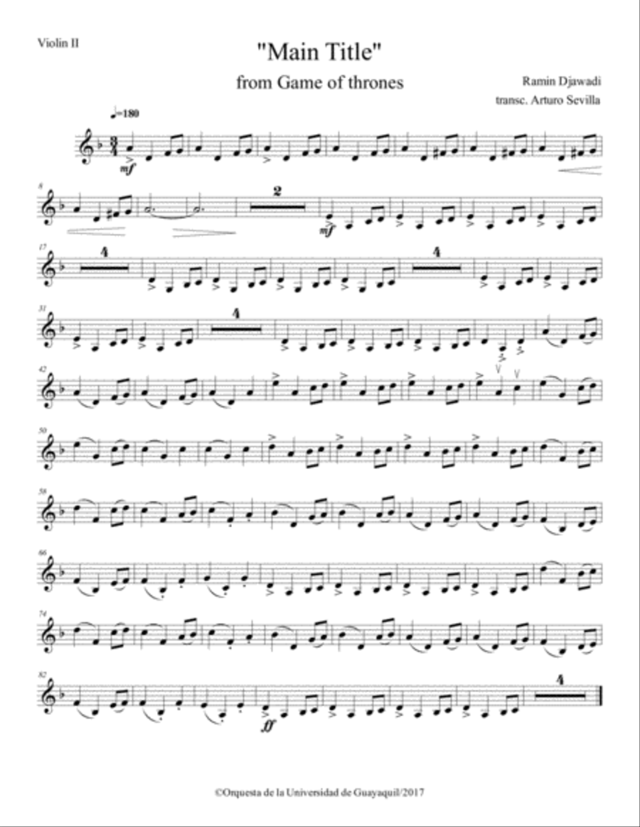 Game Of Thrones Small Ensemble scores gallery preview page 5