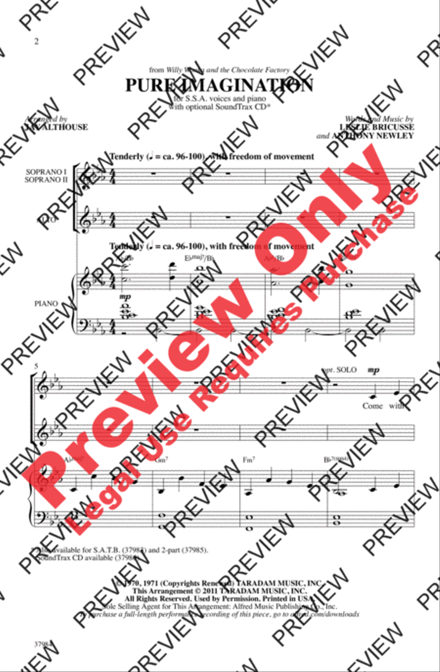 Pure Imagination Women's Choir scores gallery preview page 2