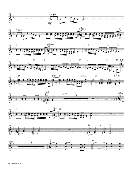 Fiddlin' Jamboree - Fiddle Parts