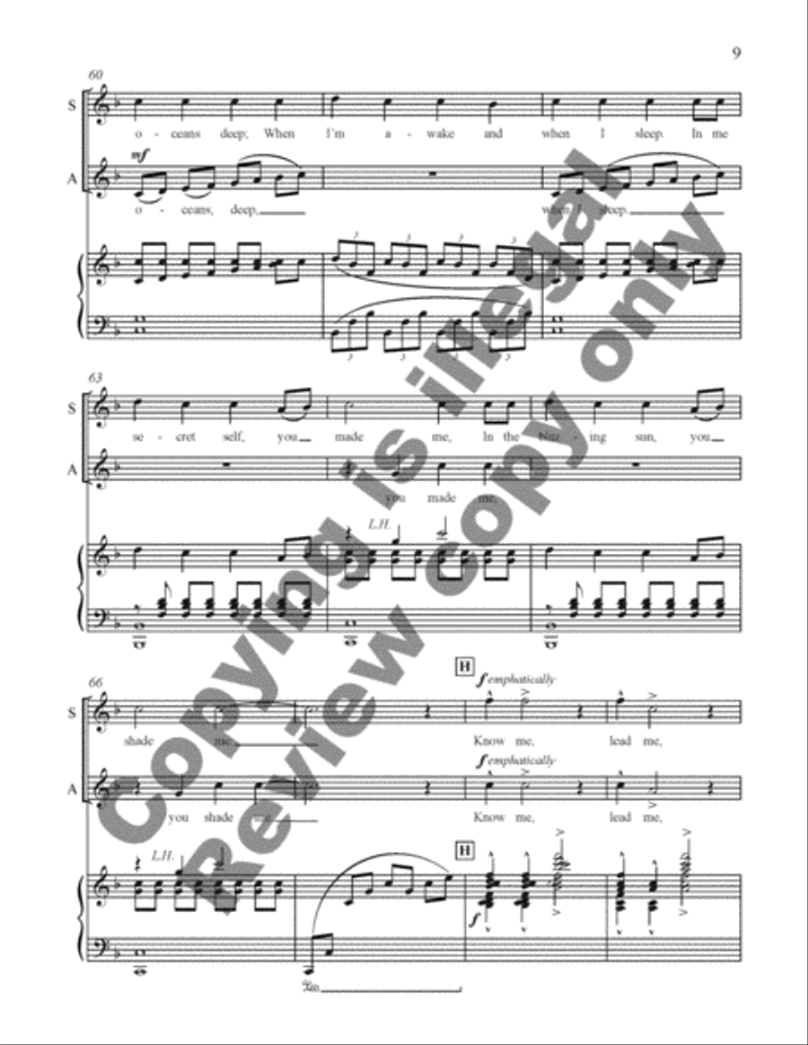 Blessings from the Children: 3. On Morning Wings 2-Part scores gallery preview page 9
