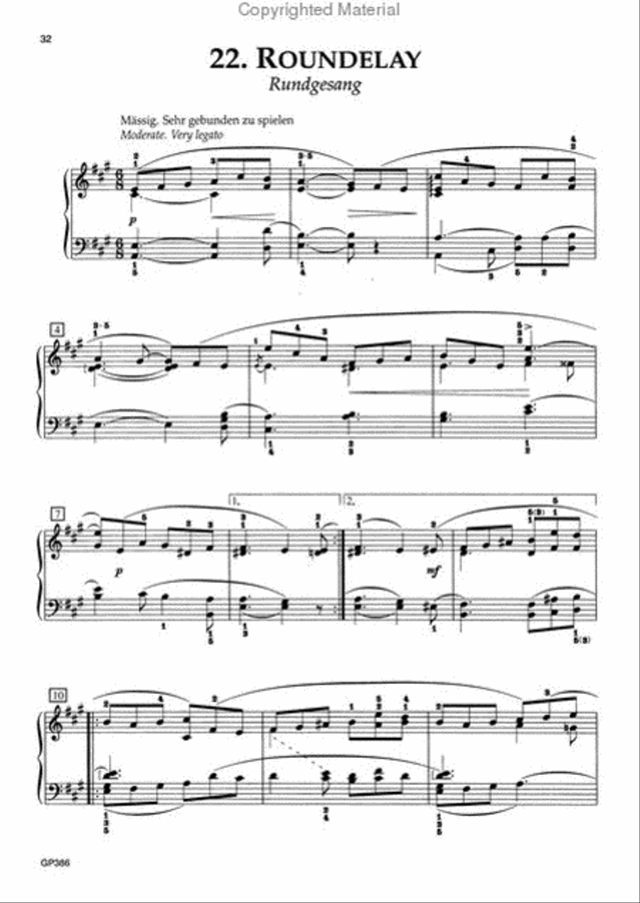 Album For The Young, Opus 68 Piano Solo scores gallery preview page 4