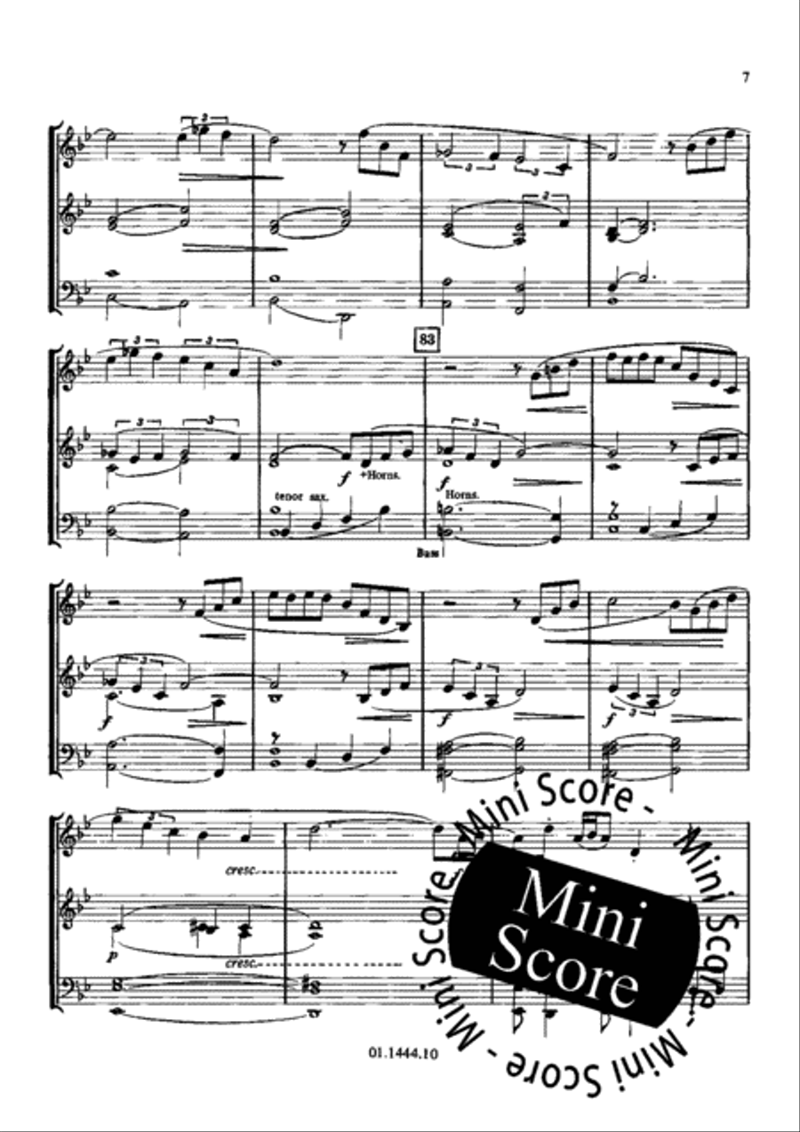 Concerto for Alto Saxophone and Band Concert Band scores gallery preview page 11
