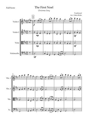 The First Noel (Christmas Song) for String Quartet