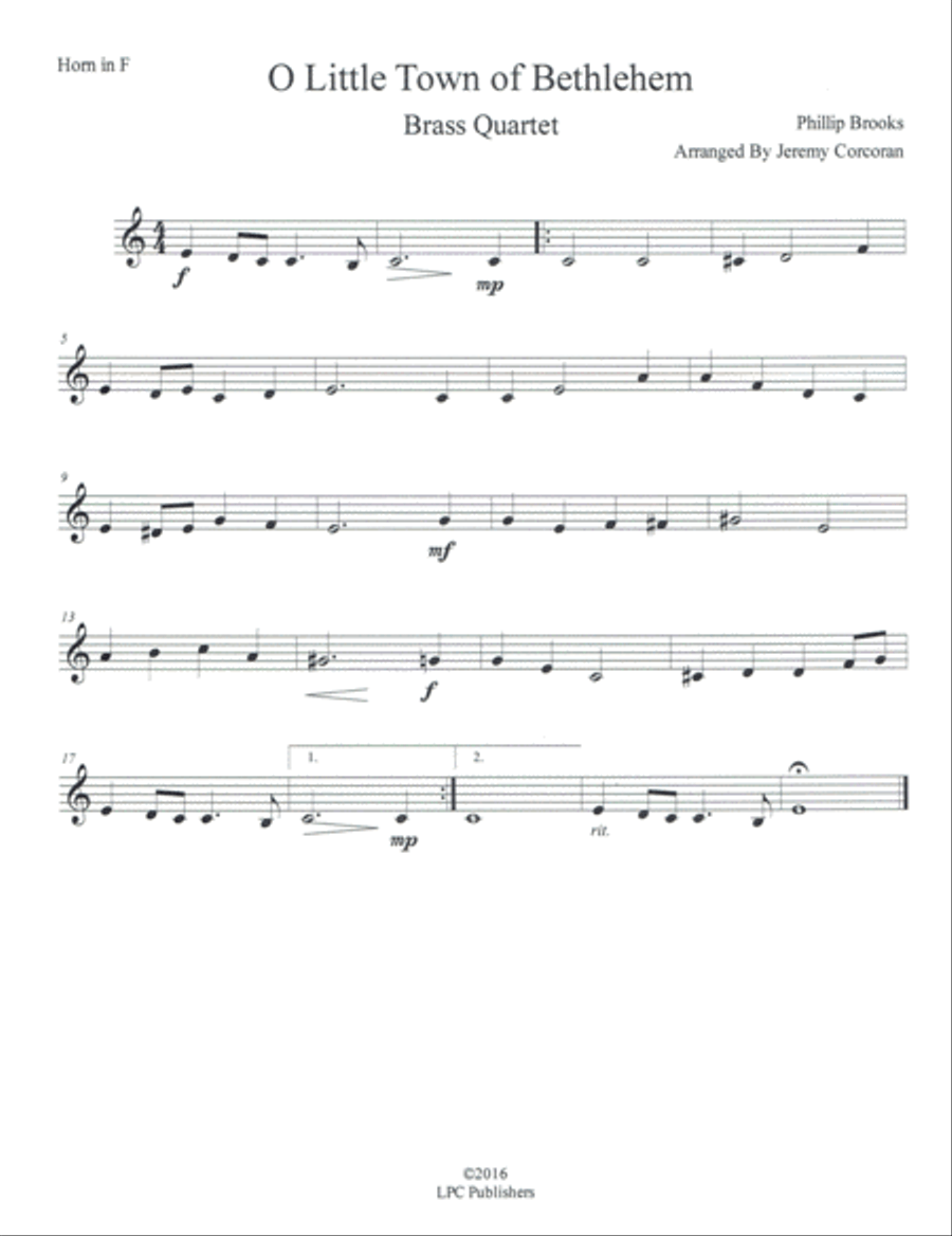 5 Christmas Carols for Brass Quartet Brass Quartet scores gallery preview page 6
