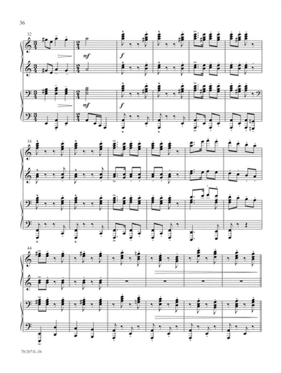 Go, Tell It on the Mountain Piano Duet scores gallery preview page 18