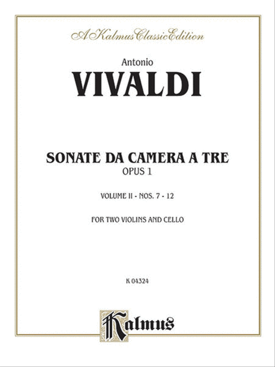 Sonatas de Camera a Tre, Op. 1, Volume 2