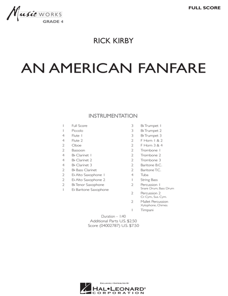 An American Fanfare - Full Score