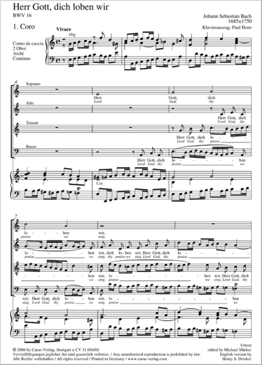 Lord God, thy praise we sing (Herr Gott, dich loben wir) ATB scores gallery preview page 26