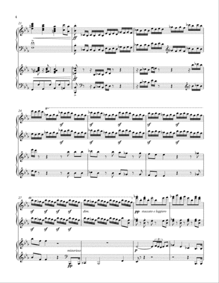 Happy Birthday in the Style of Beethoven Piano scores gallery preview page 4