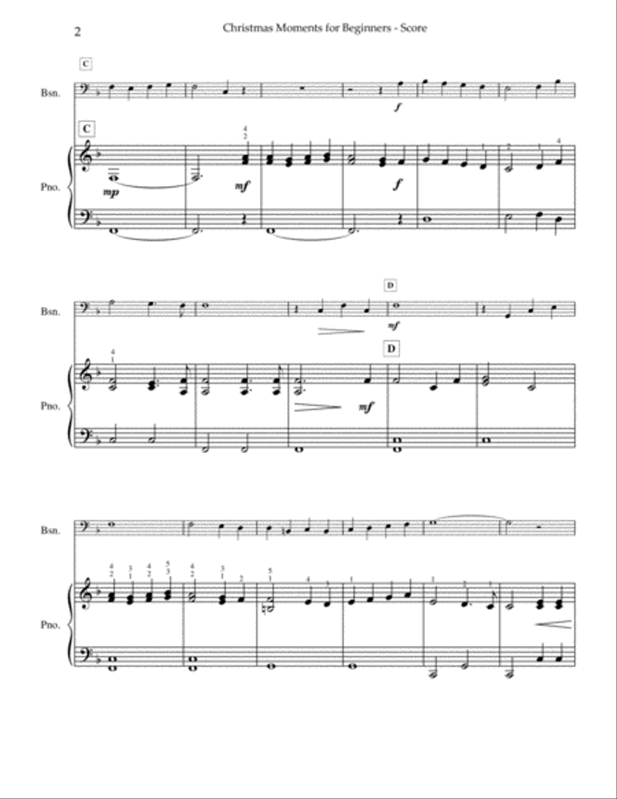 Christmas Moments Bassoon scores gallery preview page 3