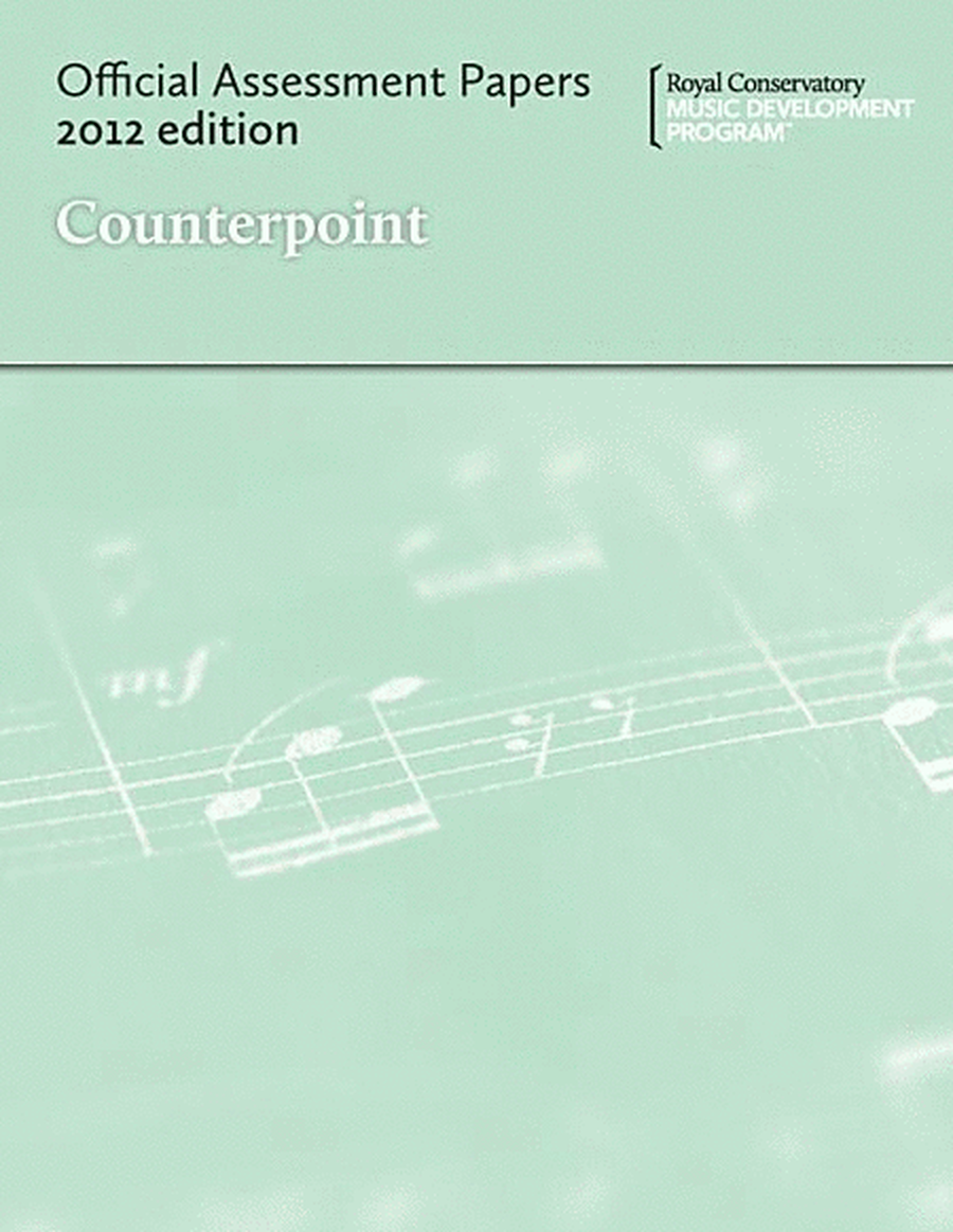 Official Examination Papers: Counterpoint (Grade 4 Counterpoint)