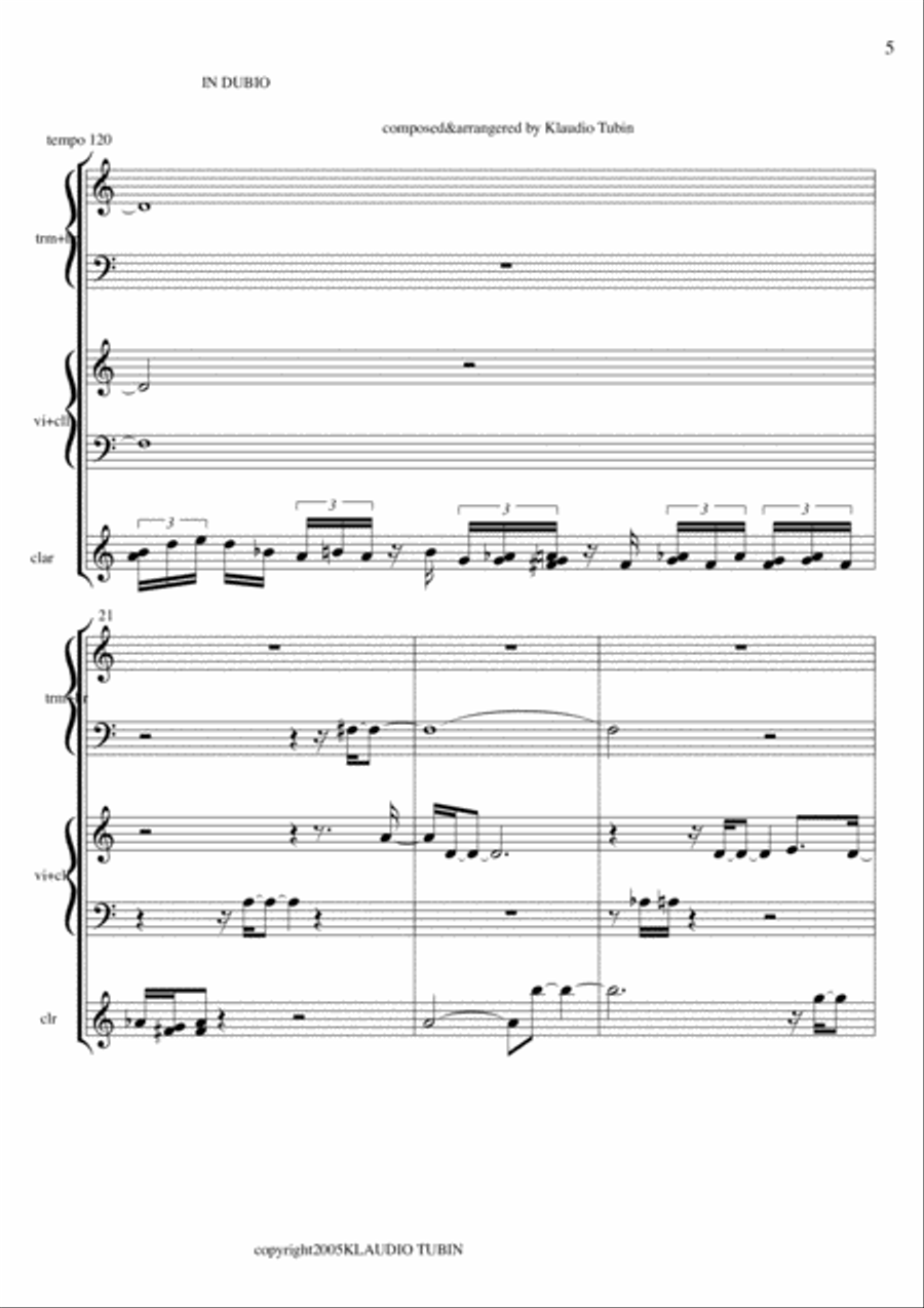 IN DUBIO IN DUBIO Chamber Orchestra scores gallery preview page 6